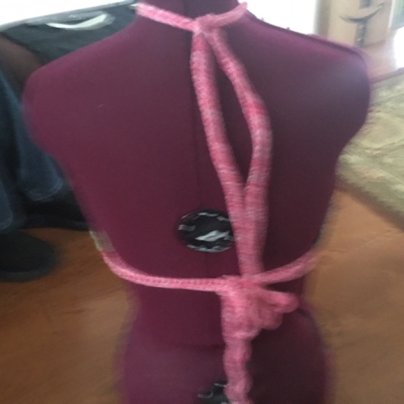 Halter tops are back, hand crocheted , multicoloured halter top - new - Picture 3 of 7